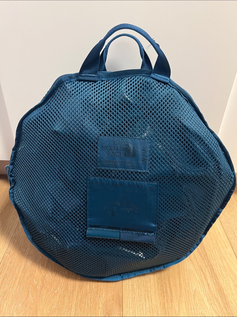 The North Face Teal Mesh Base Camp Duffel